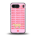 self love club back phone cover | glass case for oneplus nord 4