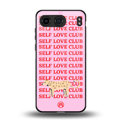 self love club back phone cover | glass case for oneplus nord 4