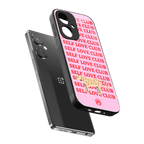 self love club back phone cover | glass case for oneplus nord ce 3