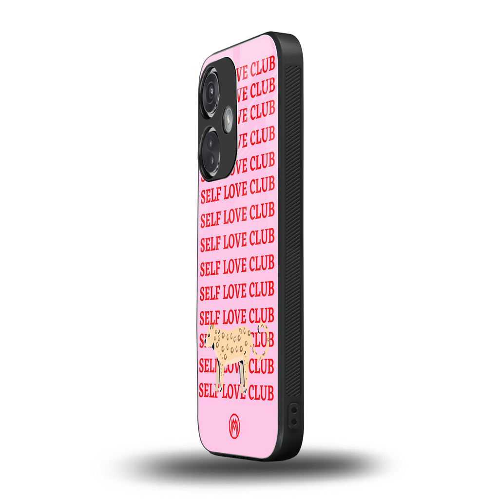 self love club back phone cover | glass case for oneplus nord ce 3