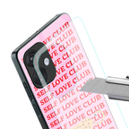 self love club back phone cover | glass case for oneplus nord ce 3