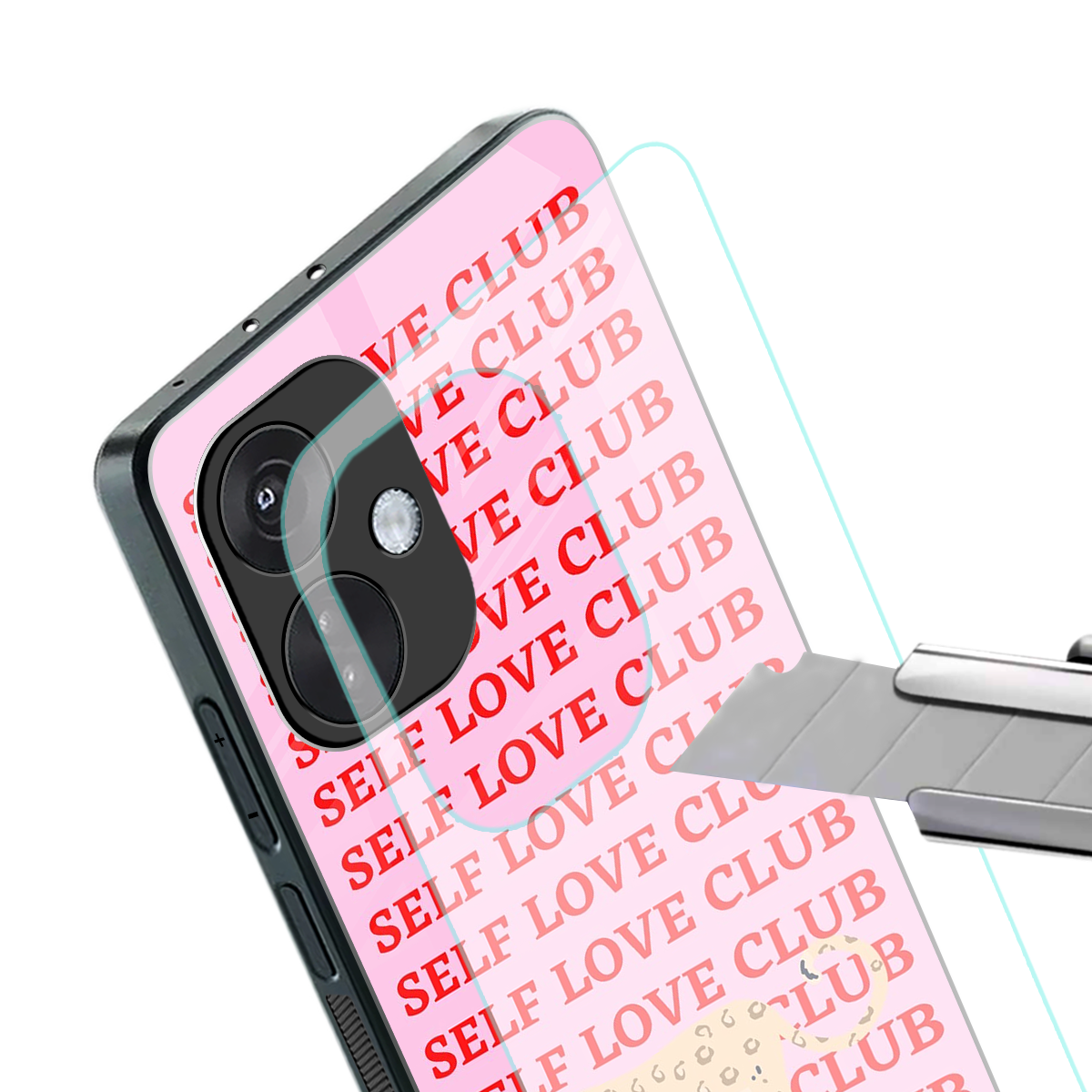 self love club back phone cover | glass case for oneplus nord ce 3