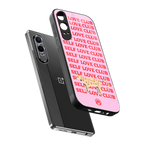 self love club back phone cover | glass case for oneplus nord ce 4 lite