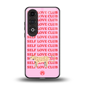 self love club back phone cover | glass case for oneplus nord ce 4