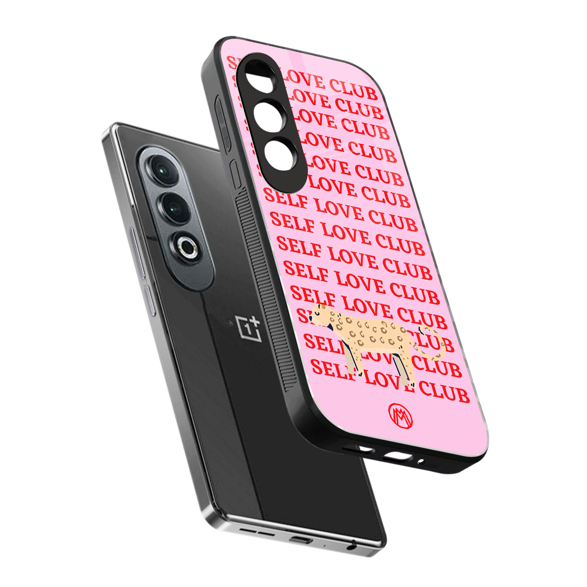 self love club back phone cover | glass case for oneplus nord ce 4