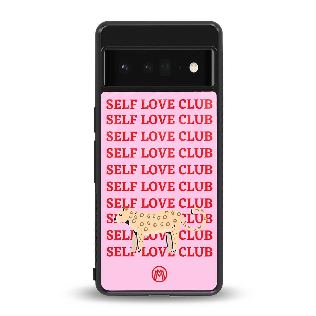 self love club back phone cover | glass case for google pixel 6 pro