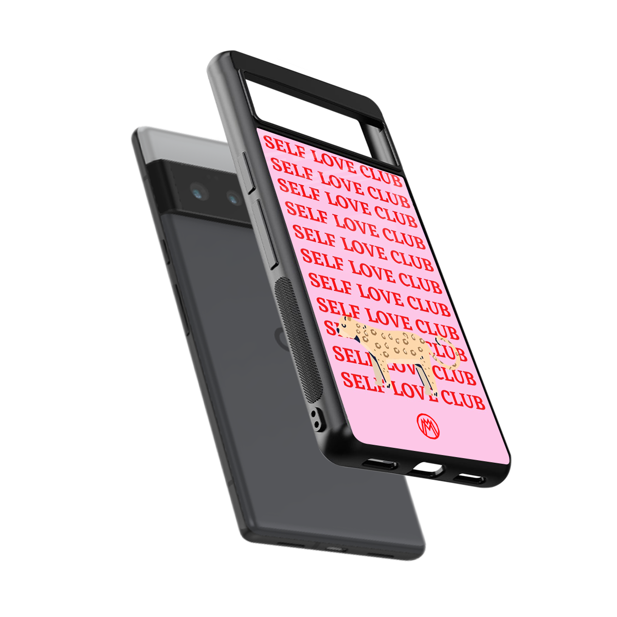 self love club back phone cover | glass case for google pixel 6 pro
