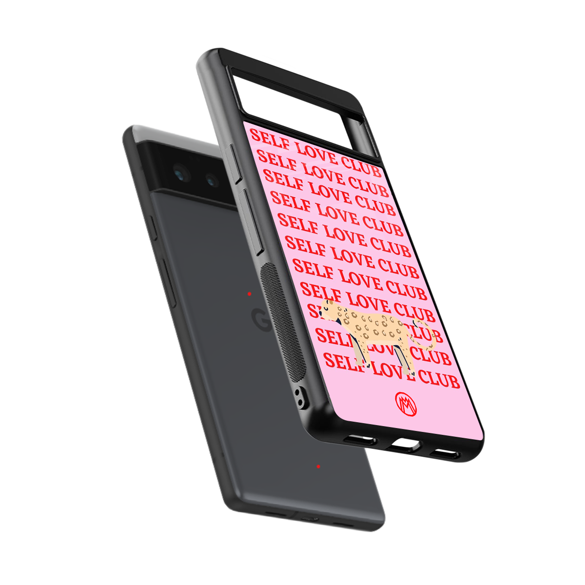 self love club back phone cover | glass case for google pixel 6
