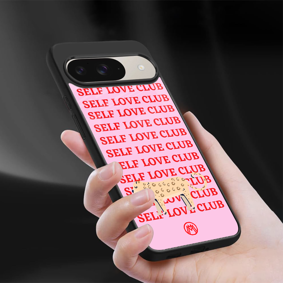 self love club back phone cover | glass case for google pixel 9
