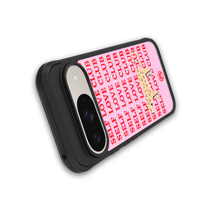 self love club back phone cover | glass case for google pixel 9
