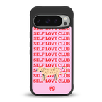 self love club back phone cover | glass case for google pixel 9 pro