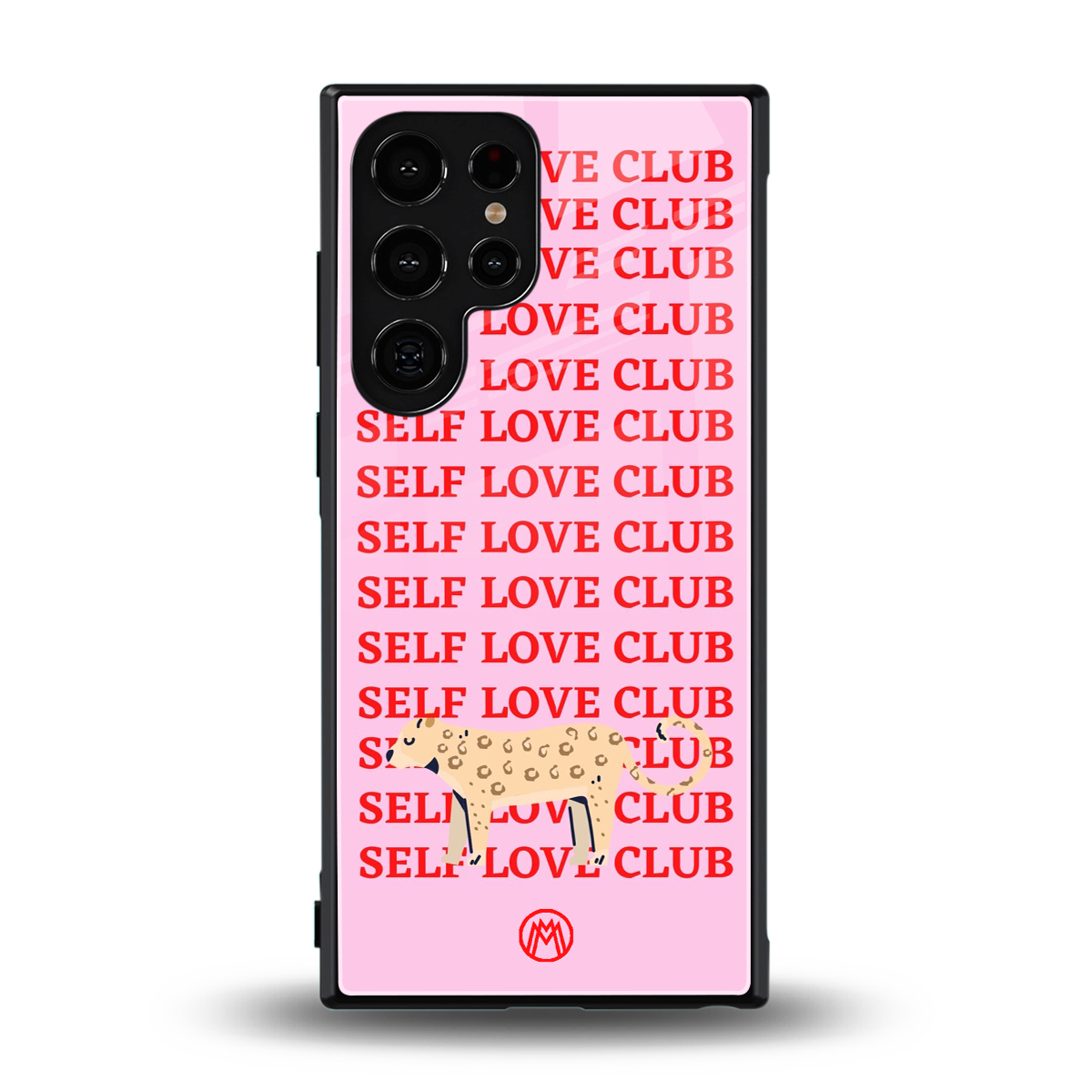 self love club back phone cover | glass case for samsung galaxy s23 ultra