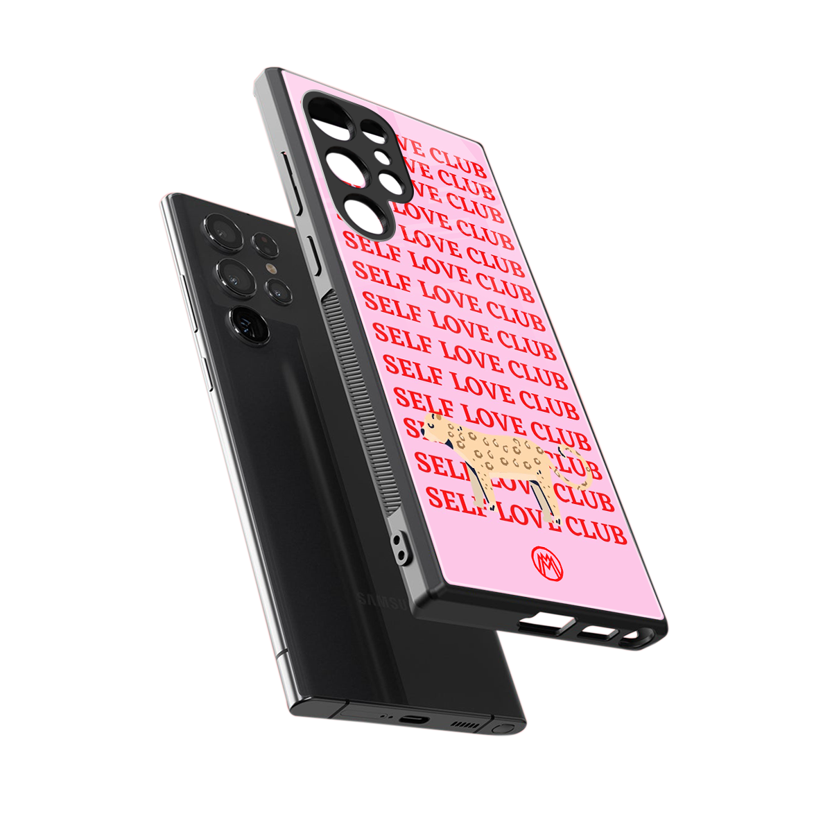 self love club back phone cover | glass case for samsung galaxy s23 ultra