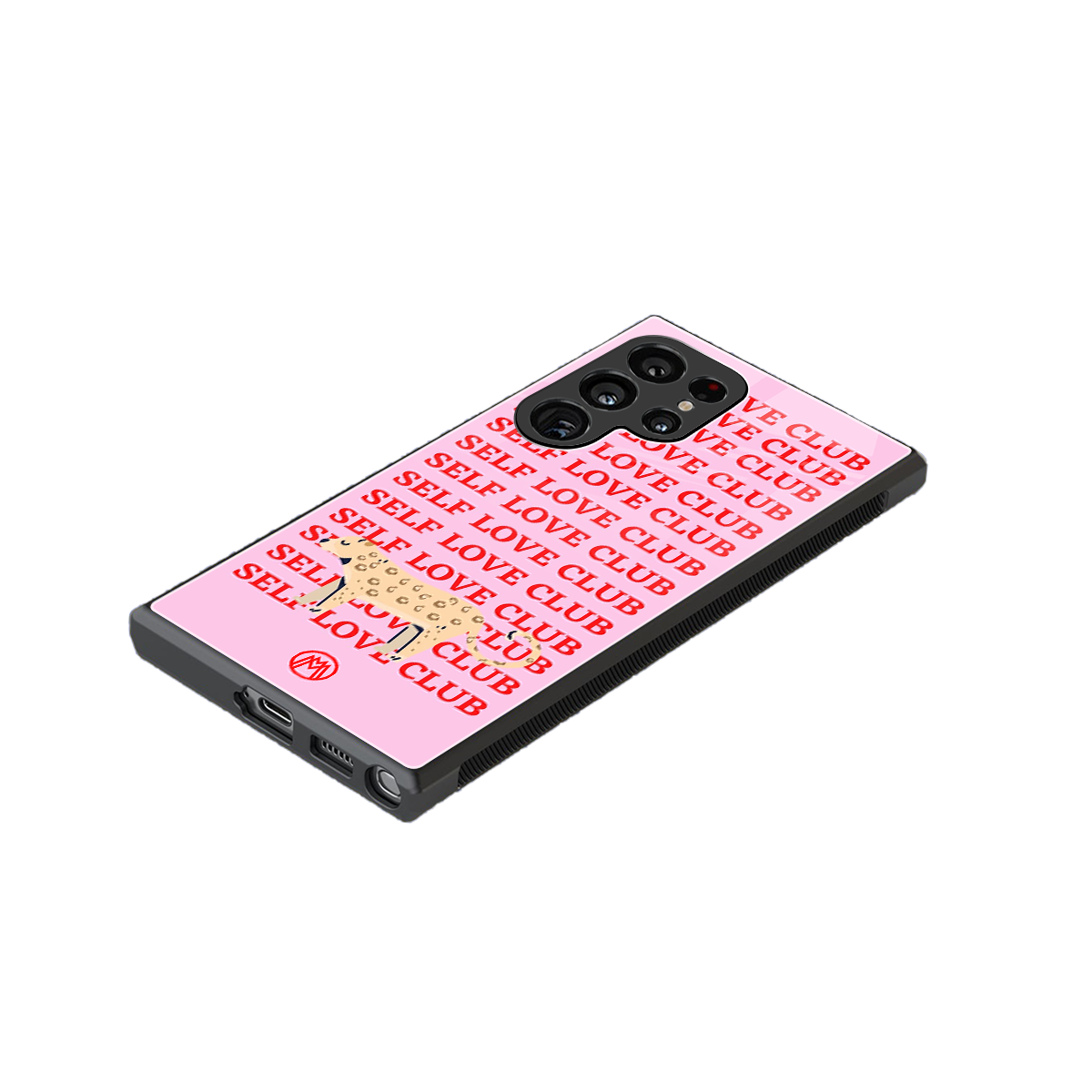 self love club back phone cover | glass case for samsung galaxy s23 ultra
