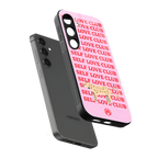 self love club back phone cover | glass case for samsung galaxy s25