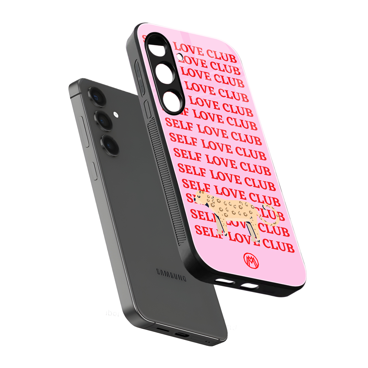 self love club back phone cover | glass case for samsung galaxy s24 plus