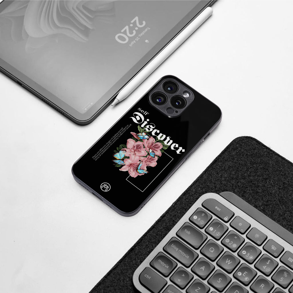self discover back phone cover | glass case for iphone 16 pro