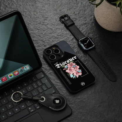 self discover back phone cover | glass case for iphone 15 pro