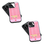 Trendy Glass Back Mobile Case for iPhone, Samsung, Redmi, OnePlus, Google Pixel, Motorola