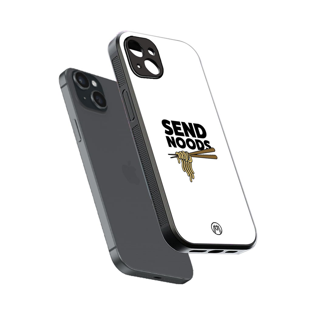 send noods back phone cover | glass case for iphone 15 plus
