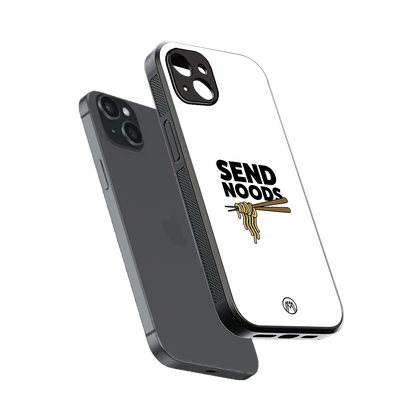 send noods back phone cover | glass case for iphone 14 plus