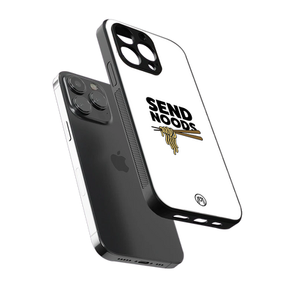 send noods back phone cover | glass case for iphone 14 pro max