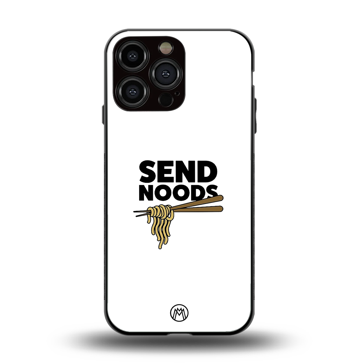 send noods back phone cover | glass case for iphone 16 pro max