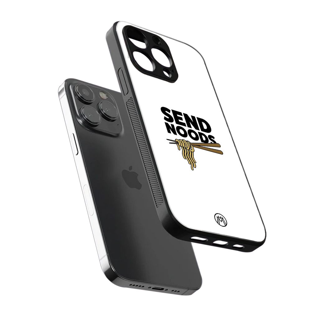 send noods back phone cover | glass case for iphone 16 pro max