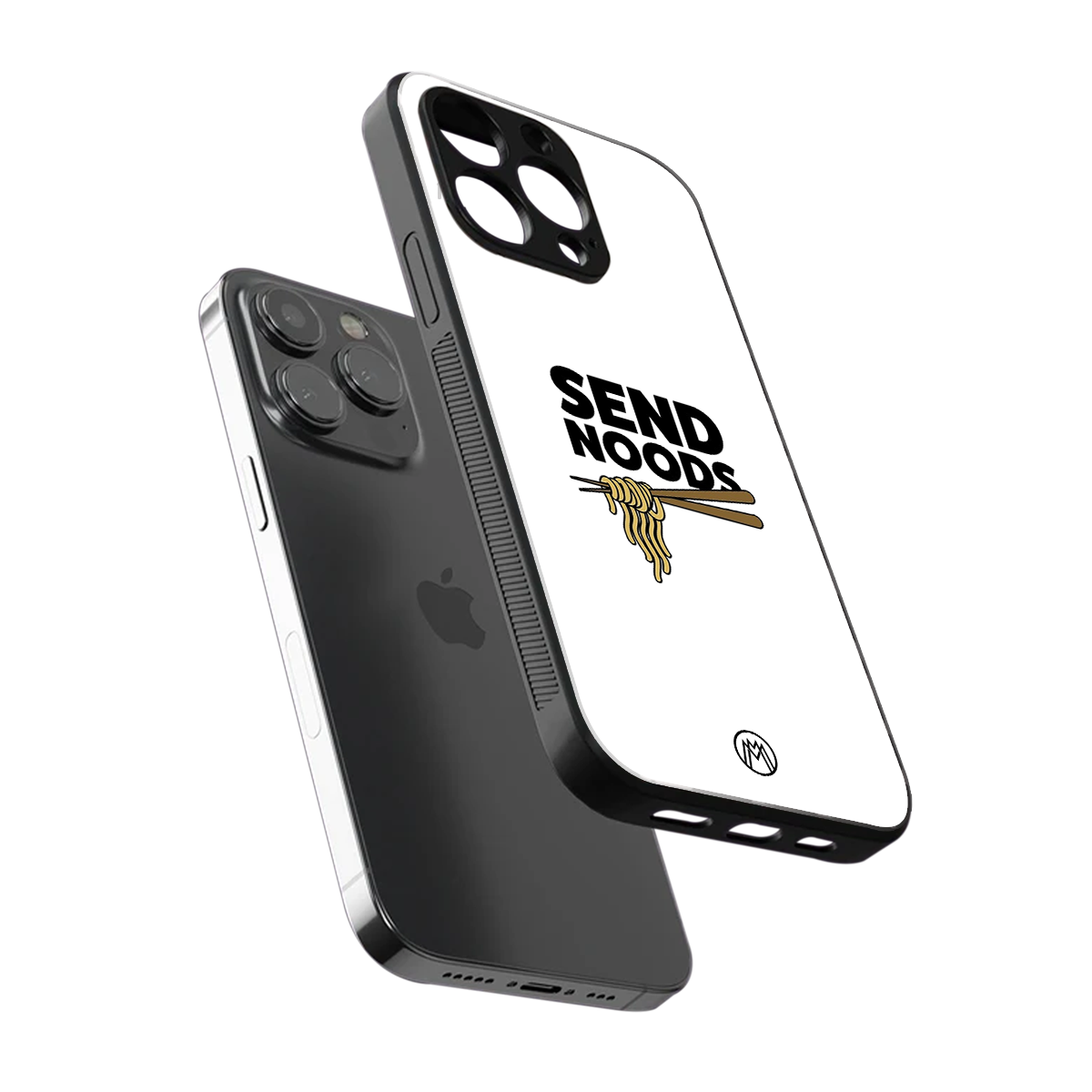 send noods back phone cover | glass case for iphone 16 pro max