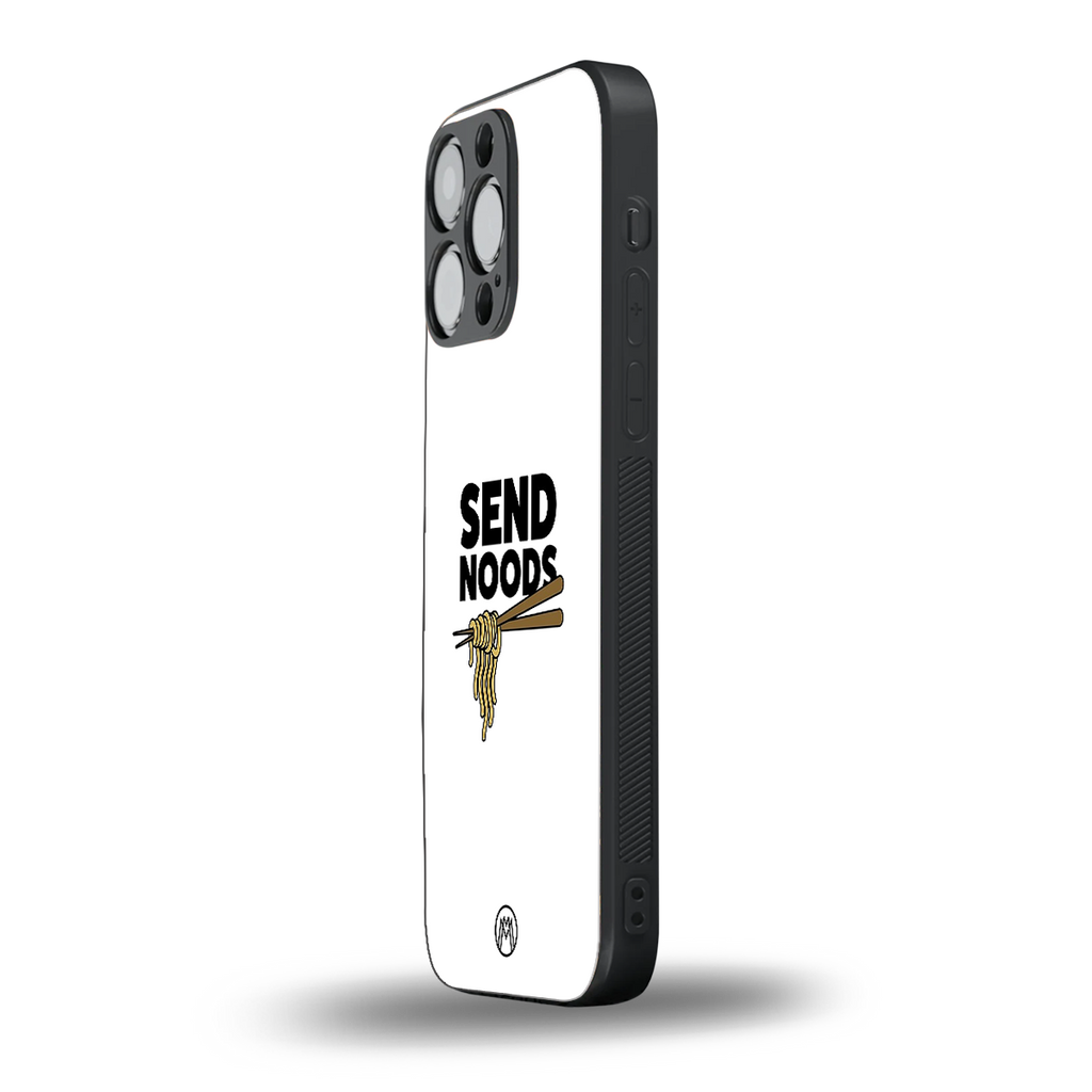 send noods back phone cover | glass case for iphone 16 pro max
