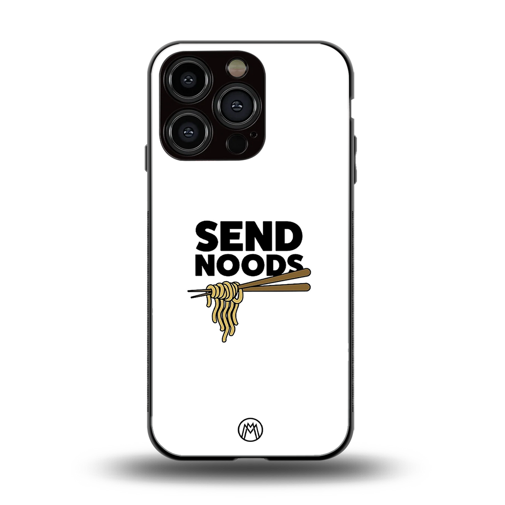 send noods back phone cover | glass case for iphone 16 pro