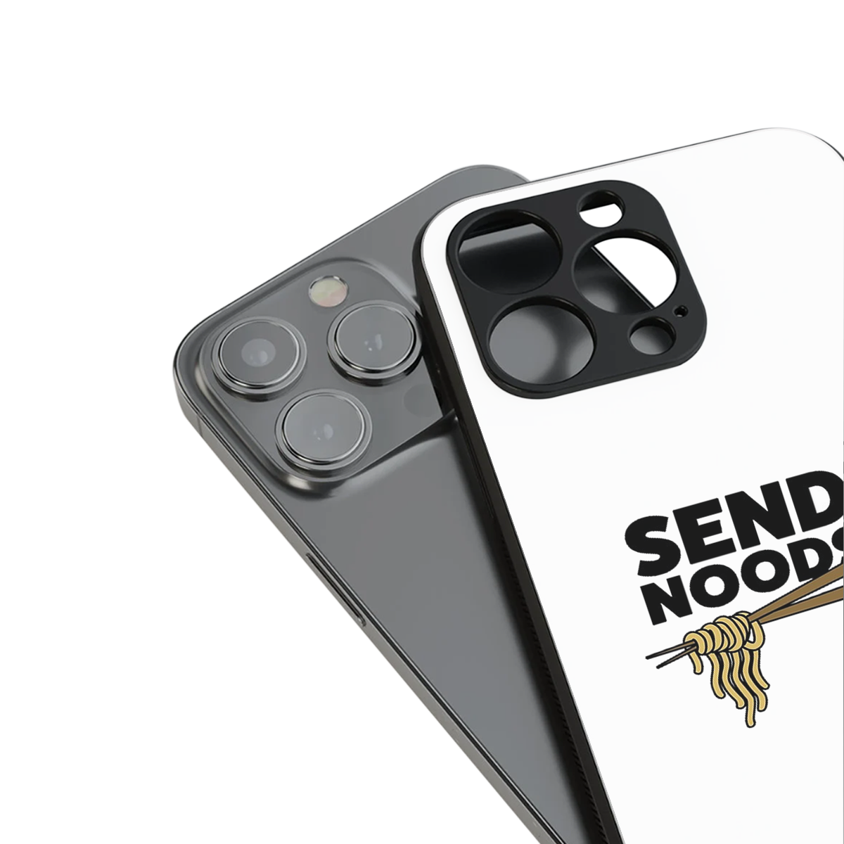 send noods back phone cover | glass case for iphone 14 pro max