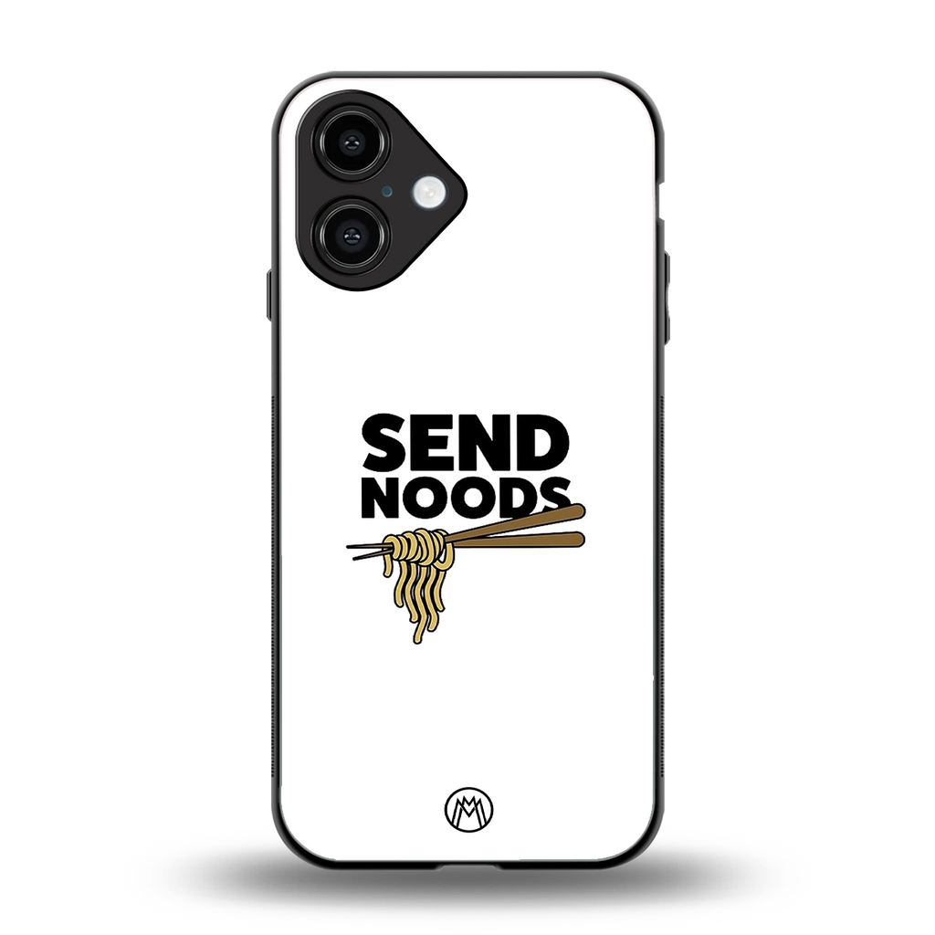 send noods back phone cover | glass case for iphone 16
