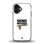 send noods back phone cover | glass case for iphone 16