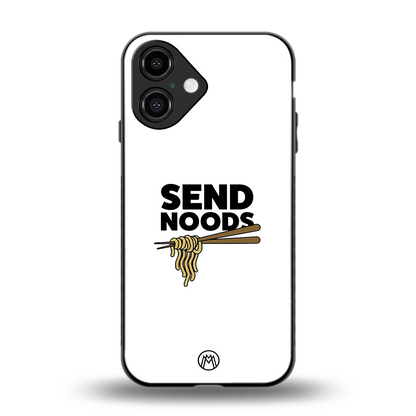 send noods back phone cover | glass case for iphone 16