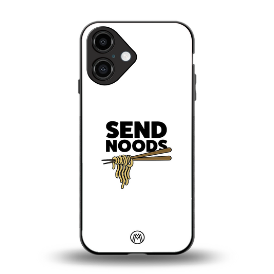 send noods back phone cover | glass case for iphone 16