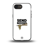 send noods back phone cover | glass case for iphone 16e