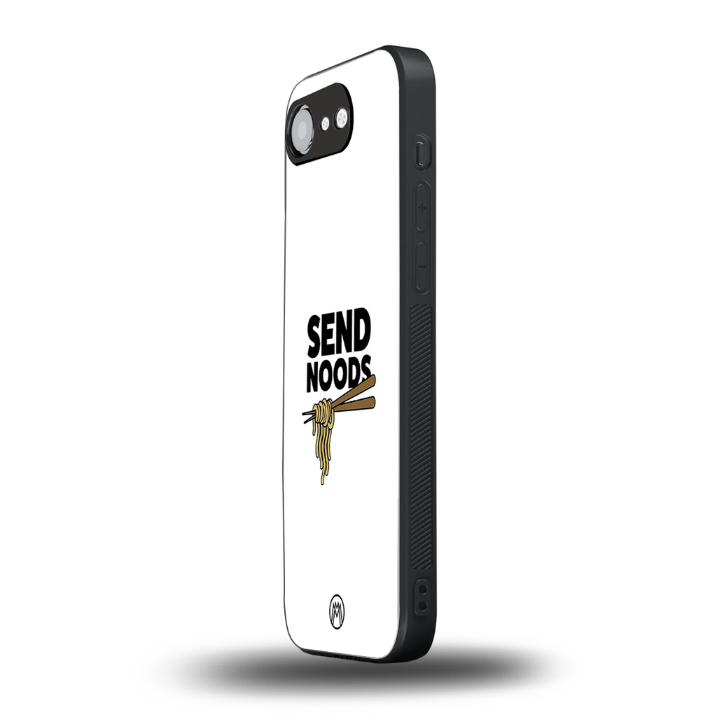 send noods back phone cover | glass case for iphone 16e