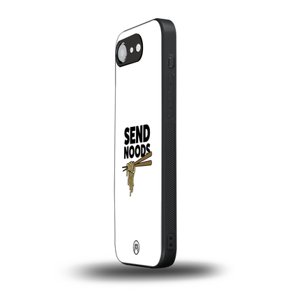 send noods back phone cover | glass case for iphone 16e