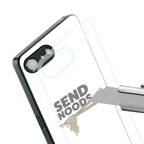 send noods back phone cover | glass case for iphone 16e