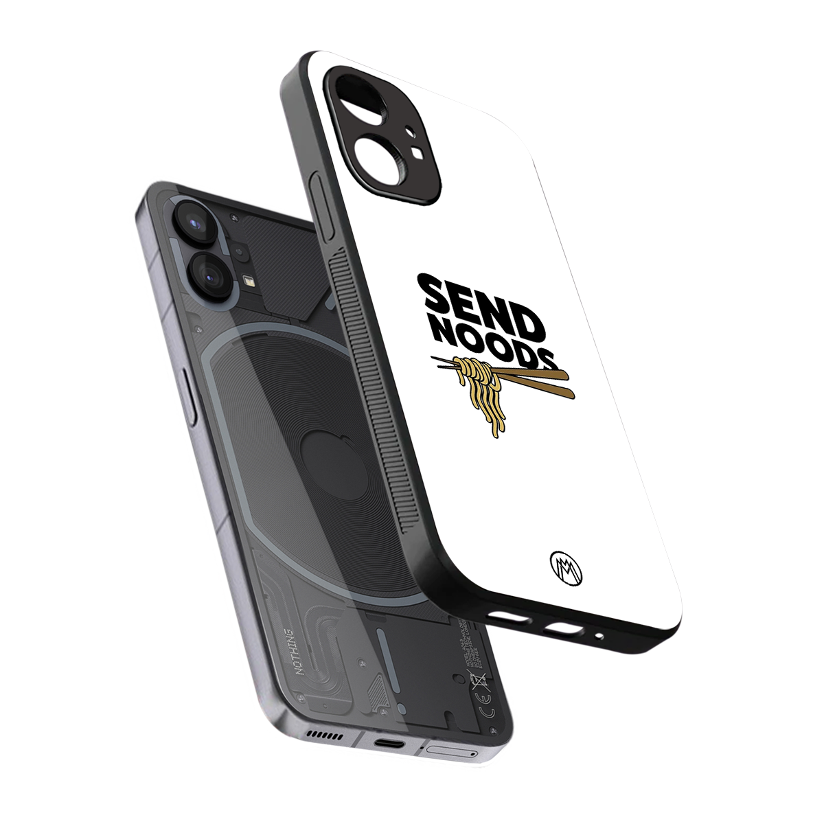 send noods back phone cover | glass case for nothing phone 1
