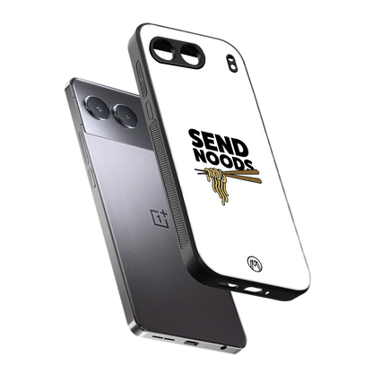 send noods back phone cover | glass case for oneplus nord 4