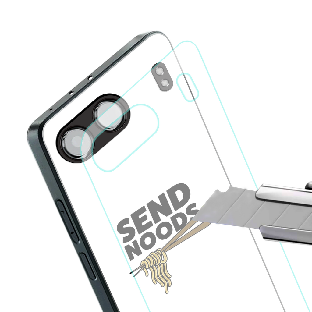 send noods back phone cover | glass case for oneplus nord 4
