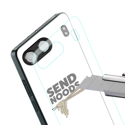 send noods back phone cover | glass case for oneplus nord 4
