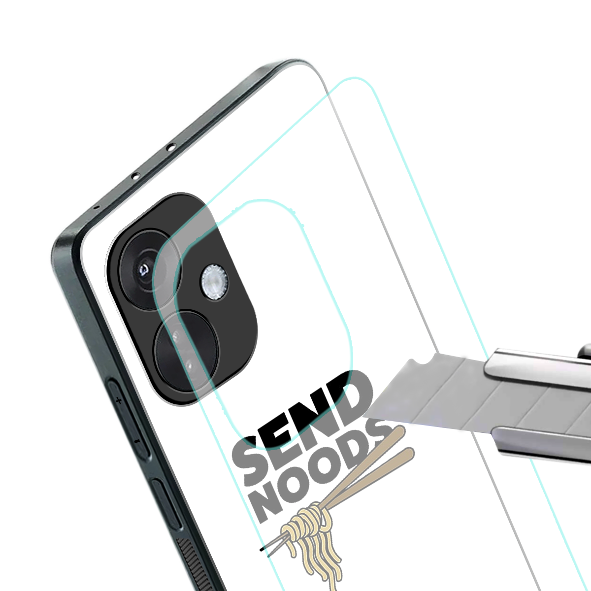 send noods back phone cover | glass case for oneplus nord ce 3