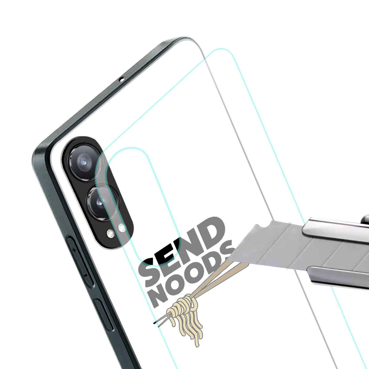 send noods back phone cover | glass case for oneplus nord ce 4 lite