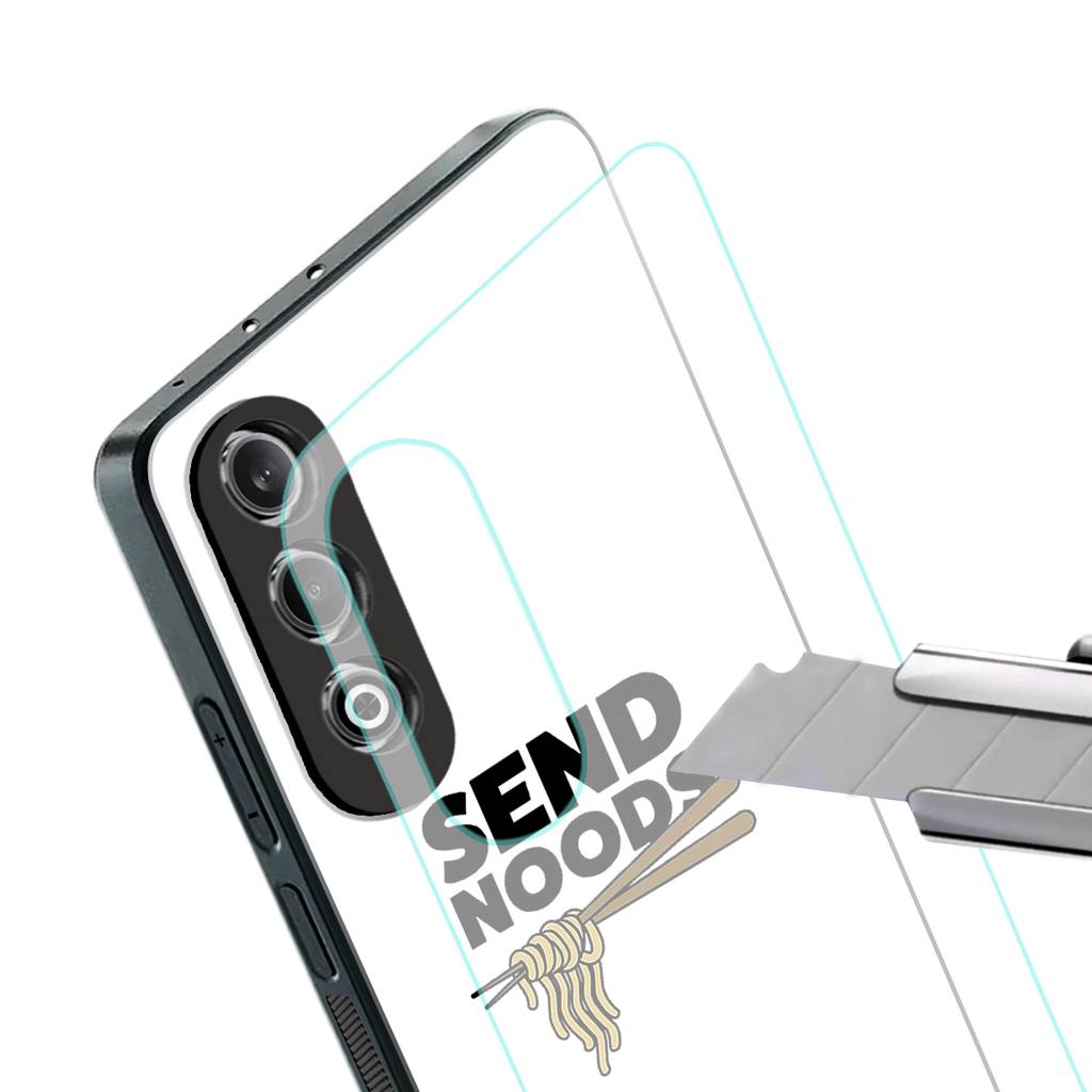 send noods back phone cover | glass case for oneplus nord ce 4