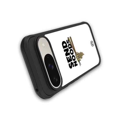 send noods back phone cover | glass case for google pixel 9