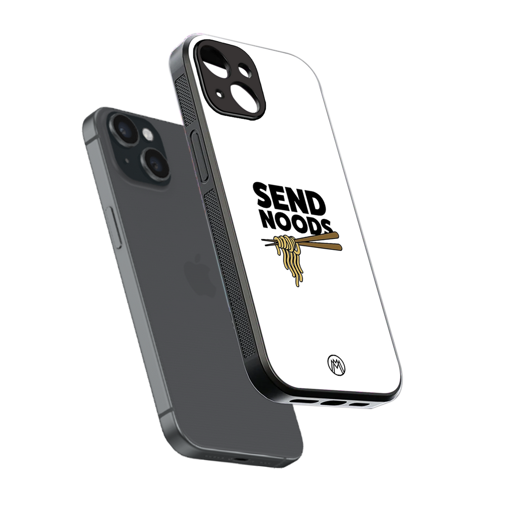 send noods back phone cover | glass case for iphone 15
