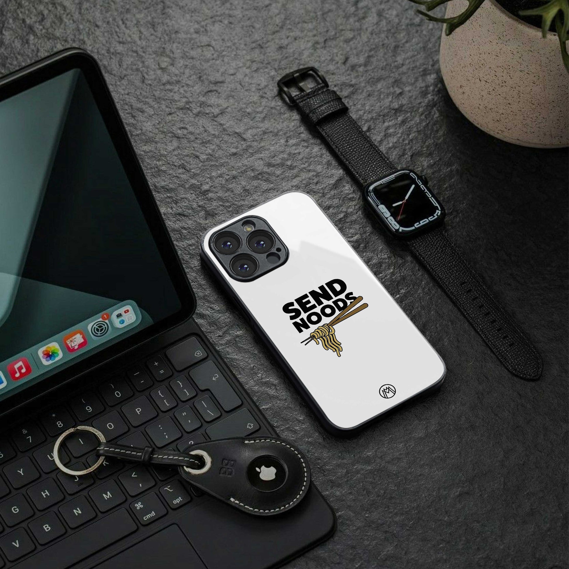send noods back phone cover | glass case for samsung galaxy s24 fe